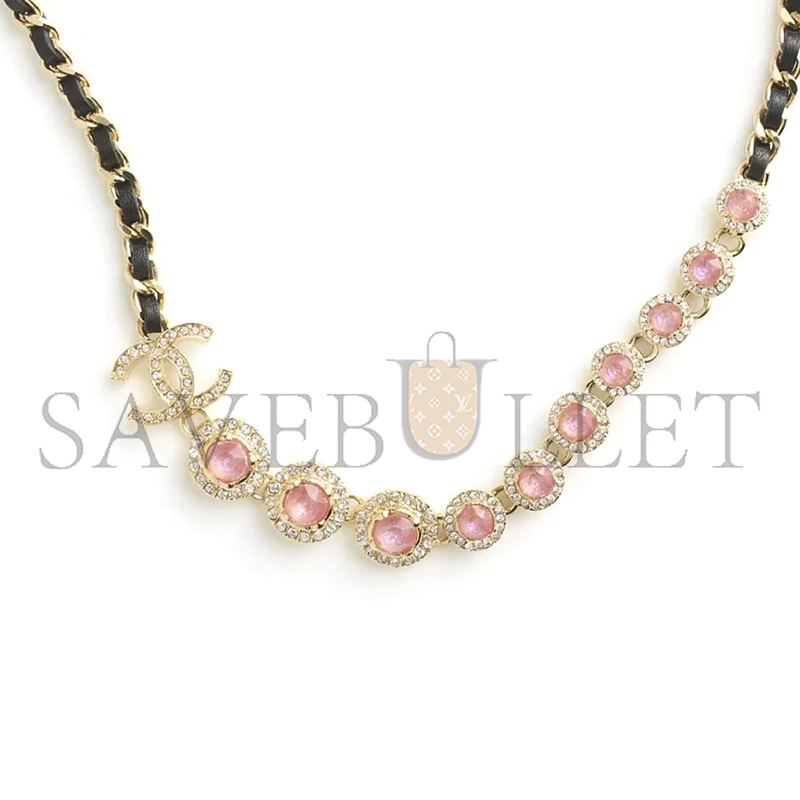 Ch**el leather necklace abb680